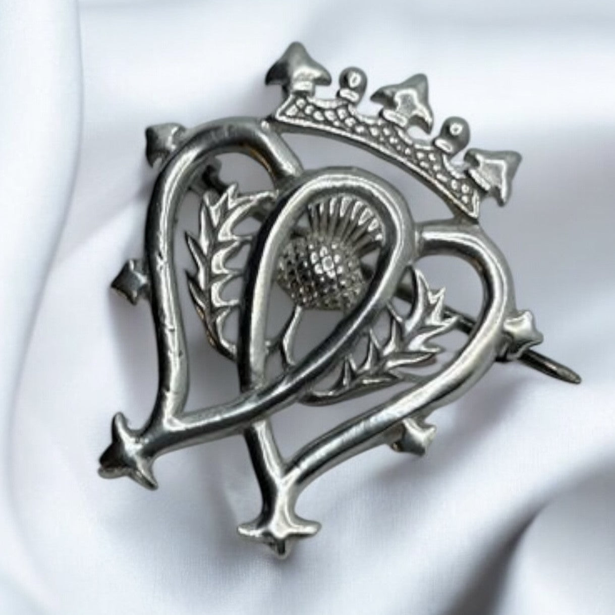 Sterling Silver Luckenbooth Thistle Brooch
