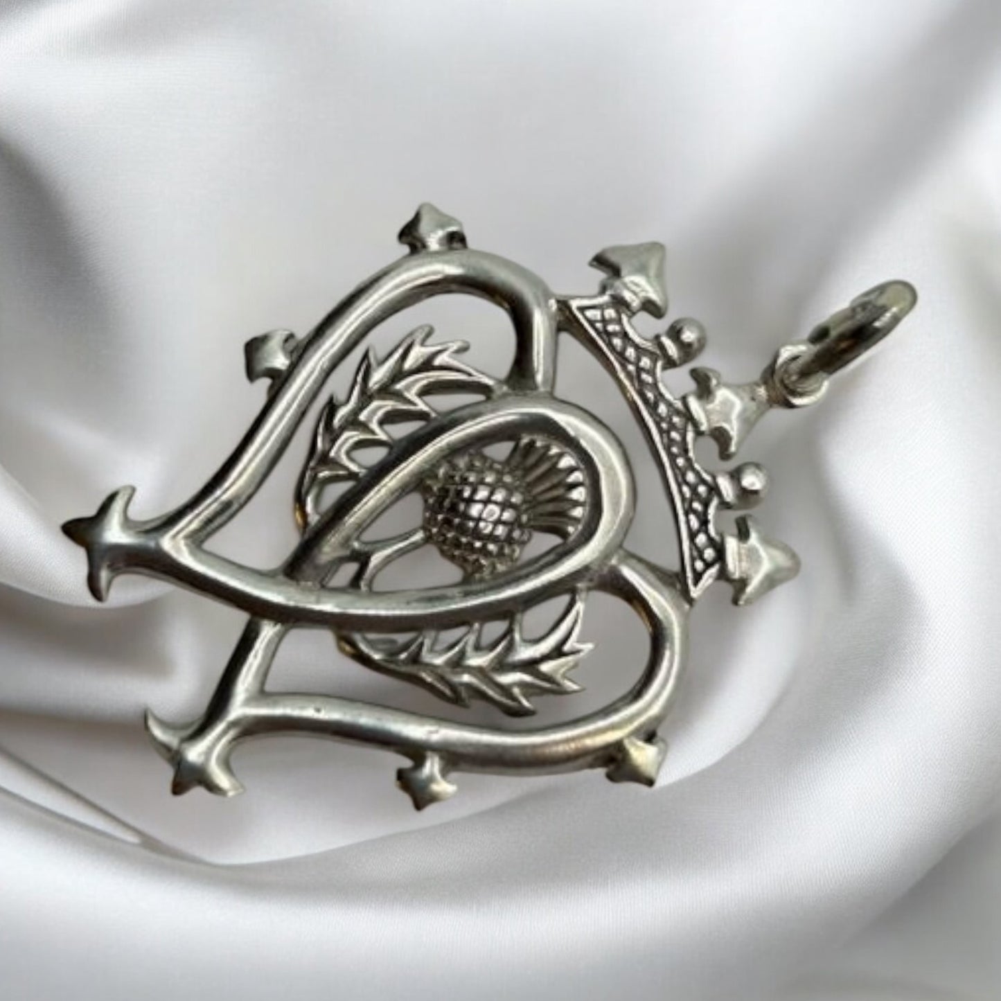 Sterling Silver Luckenbooth Thistle Pendant